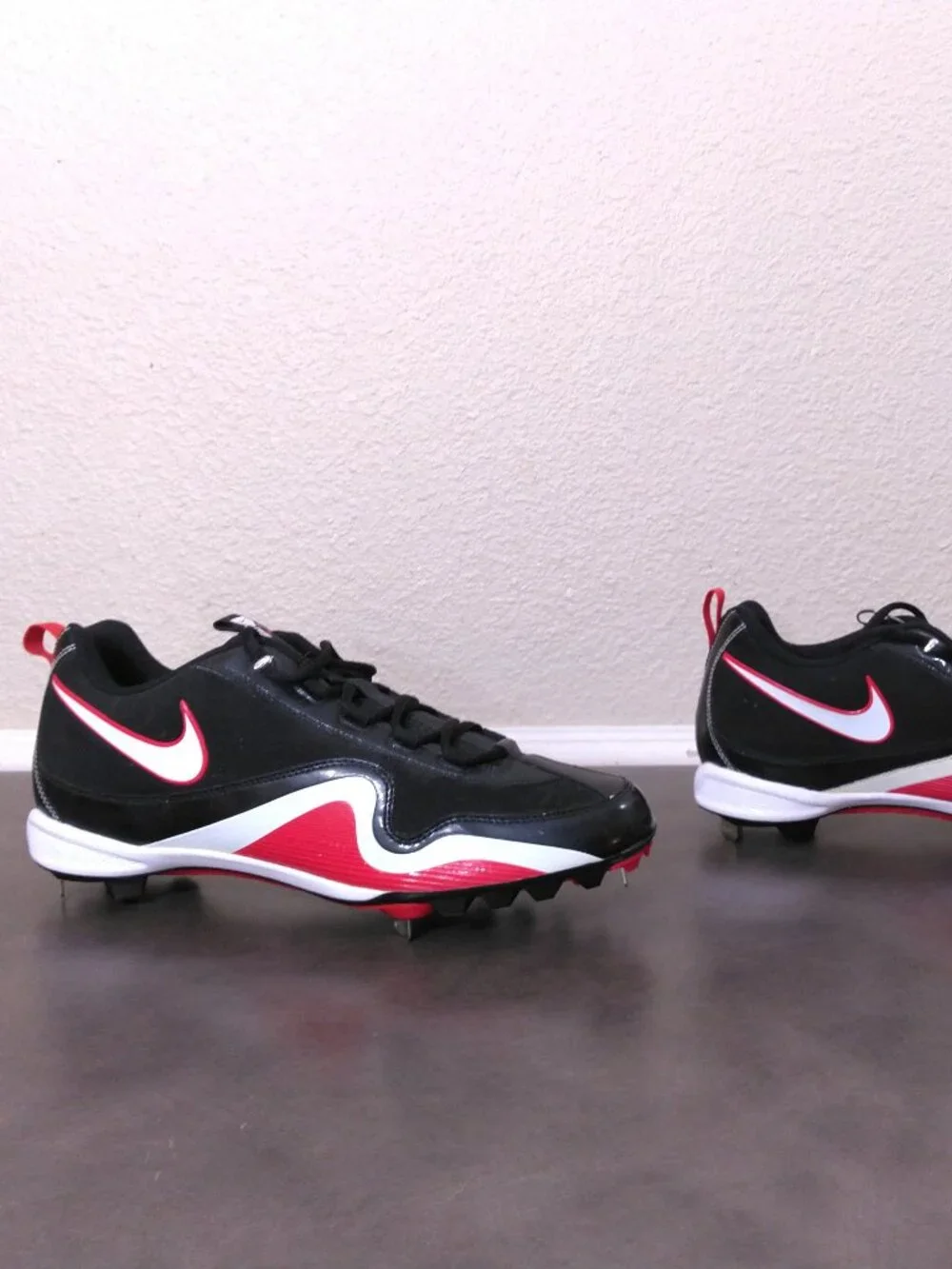 NIKE SLASHER FRAME LITE Baseball Cleats Mens SIZE 13 414990-016 Metal LOW TOP
